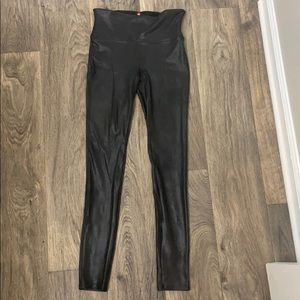 Faux leather leggings